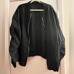 Black bomber jacket